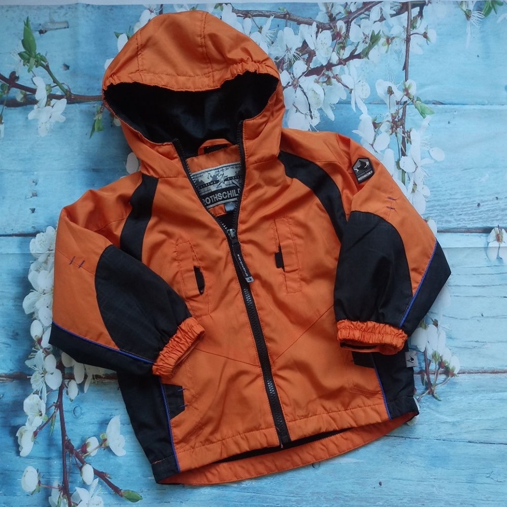Rothschild Boy 3T Orange Black Light Jacket